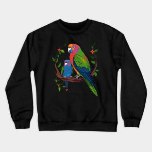 Parakeet Fathers Day Crewneck Sweatshirt